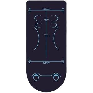 Exercise Mats for Ab Roller Wheel Workout Mat, 63 X 23.6 Non-Slip Thick Exercise Equipment Mat with Storage Bag for Home Gym Floor Protect