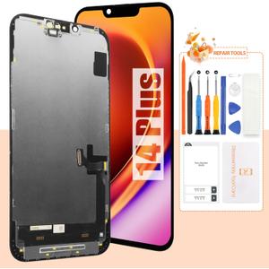 Screen for iPhone 14 Plus Screen Replacement for iPhone A2886 LCD Screen A2632,A2885,A2896,A2887 3D Touch Display Digitizer Assembly Repair PartsBlack