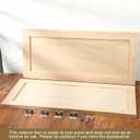 Cinnvoice 2 Pcs 13.25'' W x 29'' H Unfinished Pine Kitchen Cabinet Door Replacement with 4 Pcs Cabinet Hinges Wood Shaker Door Front Replacement for Kitchen, Bathroom, Vanity