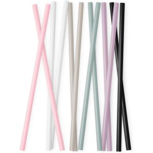 Simple Modern Plastic Reusable Straws | BPA Free and Waste Reducing Plastic Straw for Tumblers and Travel Mugs | Trek Collection | 12 Pack | Assortment 1