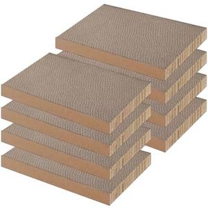 AGYM 8 Packs Cat Scratcher, Cat Scratching Board for Indoor Cats and Kitten, Large Size Cat Scratching Pad, Durable&Premium Recyclable Cardboard Cat Scratcher