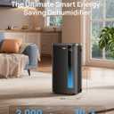 DREO Energy Star 2025 Smart Dehumidifier for Basement, 7L(1.85 Gal) Large Water Tank, Quiet 41dB, Home & Large Room up to 2000 Sq Ft, Drain Hose Included, Auto Humidity Control, 3 Fan Speeds, Timer