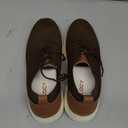 VILOCY Men's Casual Dress Sneakers Oxfords Business Mesh Breathable Walking Shoes Tennis Comfortable (9.5, Brown)