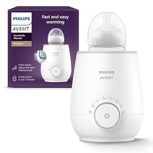 Philips Avent Premium Fast Bottle Warmer, with Smart Temperature Control, Water Bath Technology, Automatic ShutOff, Model SCF358