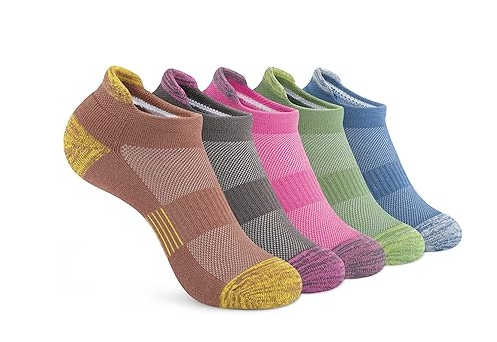 Gonii Ankle Socks Womens Running Athletic No Show Socks Cushioned 4-Pairs