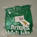 Tipsy Elves Mens St Patricks Day Shirt  Funny Irish Graphic T-Shirt, Green Clover St Patricks Tee (Green, L)