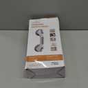 LEVERLOC Grab Bars for Bathtubs and Showers 2 Pack Suction Grab Bar, Heavy Duty 12 Inch Shower Handle Removable Bath Handrails for Seniors and Elderly, Bathroom Safety Grip No Drilling Waterproof Grey (Gray)