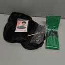 4 Pcs Witch Costume Include Black Witch Hat Glasses with Gloves and Ring for Women Halloween Movie Cosplay Props Role-playing Party