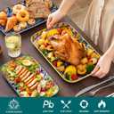 vancasso Serving Platters Set of 3, 16"/14"/12" Inch Rectangular Trays - Extra Large, Ceramic Bohemian Serving Dish for Entertaining Food, Microwave & Dishwasher Safe, Vintage