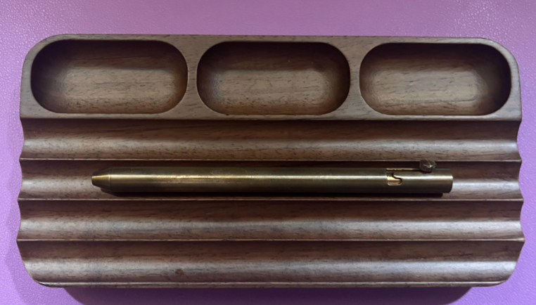 Desk Phone Stand Pen Organizer for Office Home Use Wood Stand for Desk Accessories