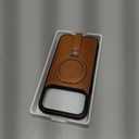 Butaiga for iPhone 17 Pro Max Leather Case with Stand, Anti-Slip Grip Ring, Fits for MagSafe (Brown, iPhone 17 Pro Max)
