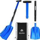 Portable Telescopic Aluminum Utility Car Adjustable Extended Edition Snow Shovel (Blue)