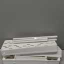 SPACELEAD Slim Storage Cart 3 Tier, Bathroom Organizer Rolling Utility, Mobile Shelving Unit Slide Out for Office, Kitchen, Laundry Room & Narrow Places, White