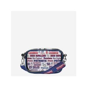 FOCO NBA Team Logo Stripe Clear Crossbody Bag, Retro Print