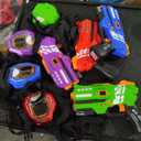 Laser Tag Guns Set of 4 Laser Tag Guns with Digital LED Score Display Vests,Gifts for Teens and Adults Boys & Girls,Adults and Family Fun,Gift for Kids Ages 8 9 10 11 12+Year Old Boy (Red Purple Green Blue)