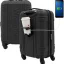 Wrangler 20" Astral Hardside Carry-On Luggage, Black