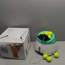 MEKAPLE Automatic Dog Ball Launcher, Dog Ball Thrower with 15 Mini Tennis Balls Sizing 2 Inch and Mesh Bag, Interactive Dog Toys Tennis Ball Launcher for Small Dogs with 3 Distance Settings