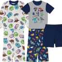Disney Boys' Mickey Mouse | Pixar 5-piece Loose-fit Pajama Set, Soft & Cute for Kids (4)