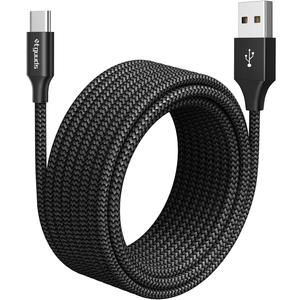 etguuds USB C Cable [20ft/6m], 1-Pack, Long USB-A 2.0 to USB-C Cable, Fast Charging Type C Charger Cord Nylon Braided for Samsung Galaxy Note, LG, Moto, Pixel, Switch, and Other USB C Devices