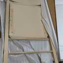 Folding Chairs 2 Pack, 450Lbs Steel Frame Foldable Dining Chairs, Wood, 18.3"L x 1.37"W x 34.5"H