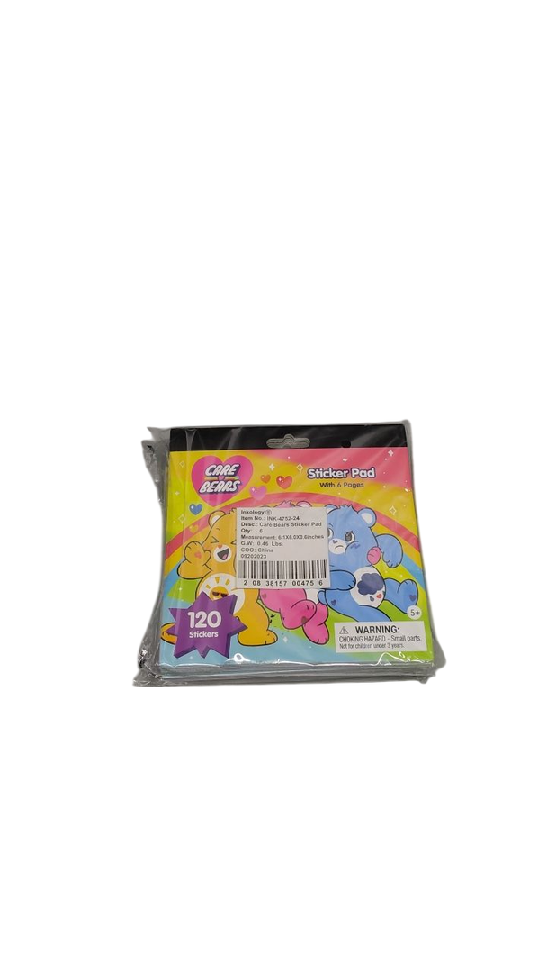 Pack of 3 Care Bears 120 Stickers