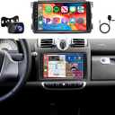 8Core 6GB+128GB Android 15 Radio for Mercedes Benz Smart Fortwo 2005-2010 Car Stereo,9-Inch 1280x800 IPS Touchscreen,Wireless Carplay/Android Auto GPS DSP 46EQ 5.1Bluetooth 5GWiFi FM/RDS SWC Camera