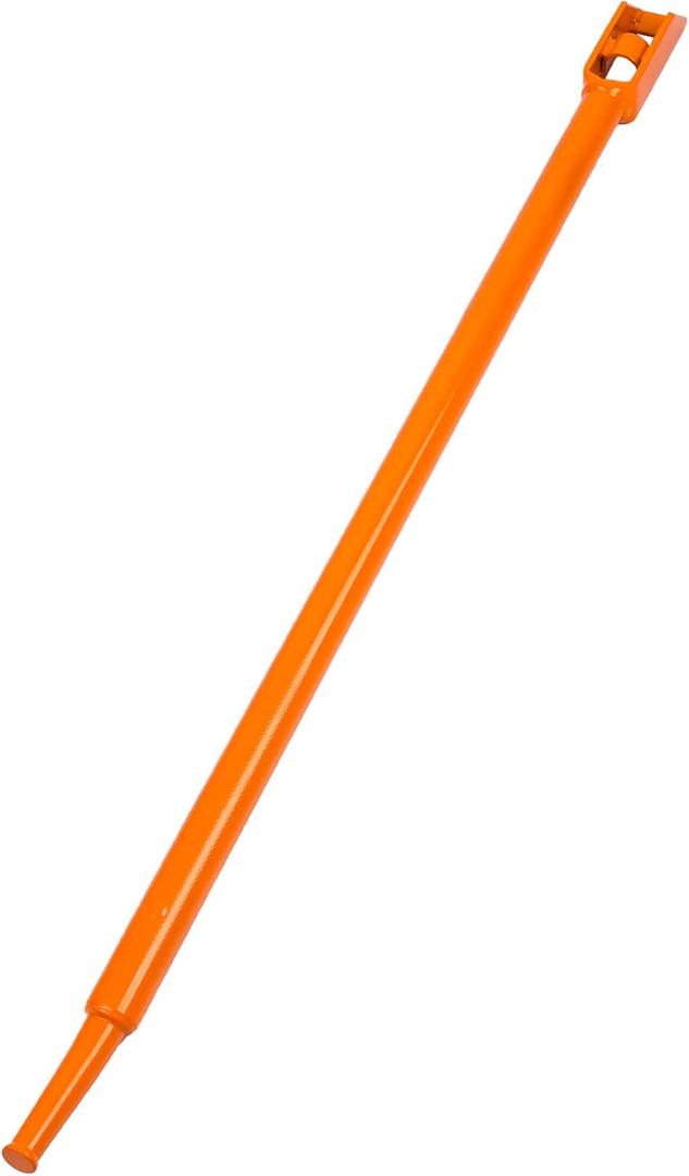 Winch Bar, Combination Winch Bars with Square Head for Flatbed Trailer Winches and Trucks, Painted Carbon-Steel Construction Winch Bar with No-Slip Handle, 1 Pack (Orange)