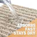 OLANLY Long Bathroom Rugs Runner 59x24, Thick Soft and Absorbent Chenille Bath Mat, Non-Slip, Machine Washable Quick Dry Bath Rugs for Tub Shower Floor, Home Decor Accessories, Sand
