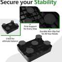 COOL-ANGLE Adjustable Step Stool for Adults & Seniors, 650LBS Heavy Duty Bed Step for High Beds, Non-Slip Wide Safety Platform, Portable Foot Stool Assist for Kitchen, Car SUV, Bathtub & Bedside, Grey