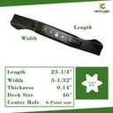 Parts Camp 2-Pack Replace Cub Cadet 46 Inch Mower Blade 942-04290 942-04244