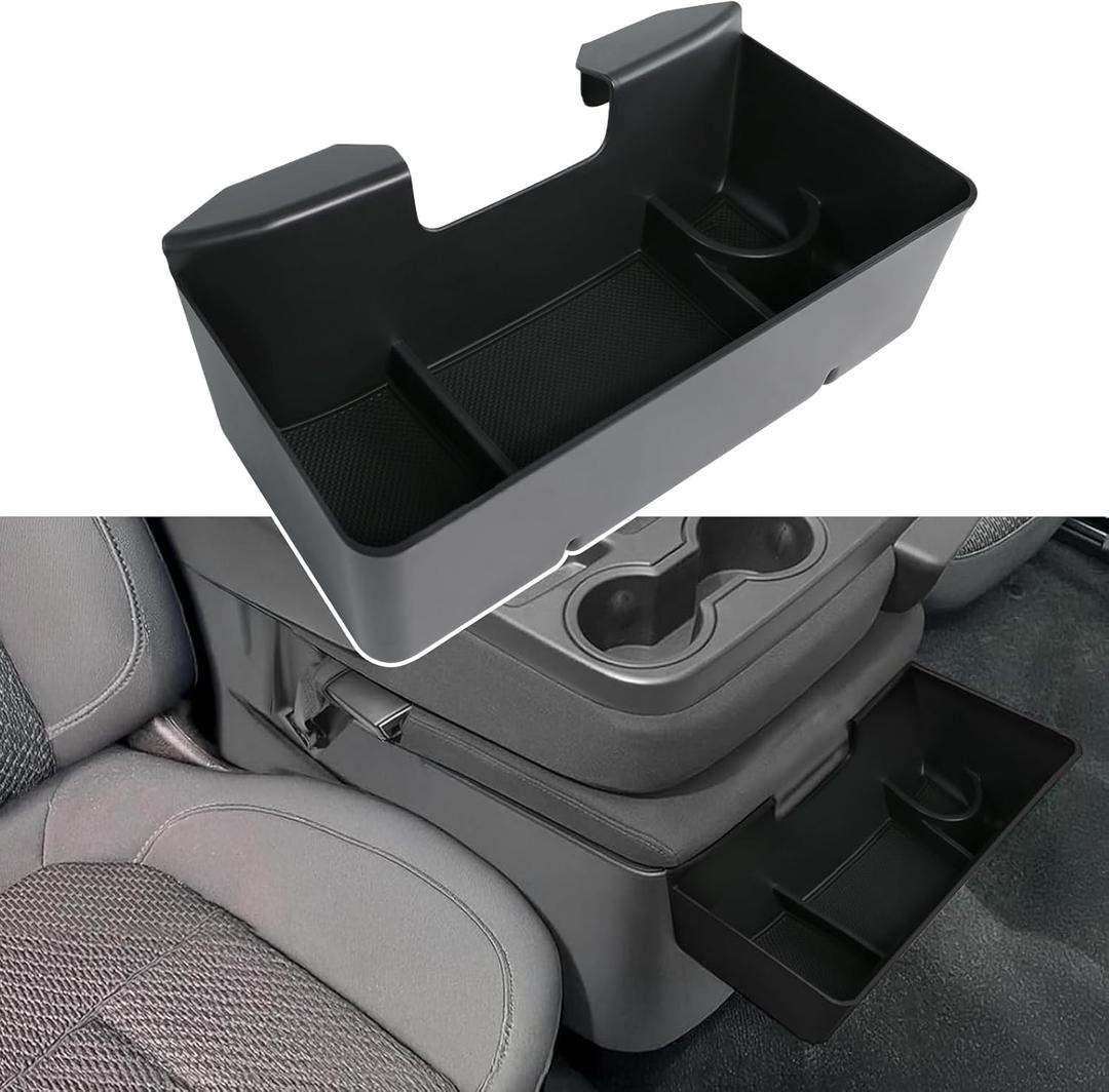 Central Console Hanging Organizer Box for Chevy Silverado GMC Sierra 1500 2019-2026 and Chevrolet Silverado/Sierra 2500HD 3500HD 2020-2026 Split-Bench Seat Only