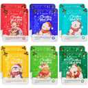 12PCS Christmas Facial Masks for Stocking Stuffers, Face Mask Set for Women Skincare, Hydrating Sheet Face Masks Skincare, Christmas Gifts for Women