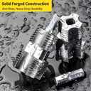 4 x Electric Drill Compatible PVC Pipe Threader Kit with Various Die Sizes, PVC Thread Maker Tool for Electric Drill, 1/2" 3/4" Tool, Plastic Pipe Threader Kit, Rethreading Tool for Water Pipes (Internal)