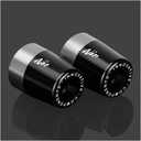 Handlebar Grip End For Ninja 250 300 400 650 1000 400R 250R 250SX 1000SX H2R ZX14R ZX10R ZX6R Motorcycle CNC Aluminum Handlebar Bar Ends Plug Balance Pad Accessories