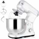 Professional Stand Mixer, 6-Qt with Timer, MK37 500W 6-Speed Tilt-Head Food Electric Mixer Kitchen Machine,Plastic (Champagne)