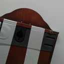 SEIKO Stately Dark Brown Solid Oak Case Wall Clock with Pendulum and Chime