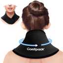 Neck Ice Pack Wrap Gel for Pain Relief, Soft Cooling Pad for Cervical Shoulder, Flexible Gel Ice Pack for Surgery, Injuries, Swelling, Stiffness, Muscle Tension