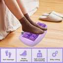 Portable Double Foot Massage Roller Three Massage Techniques & Dual Foot Acupressure Therapy, Relieves Plantar Fasciitis Pain,Tight Muscles Sore Feet, for Home Office Use (Purple)