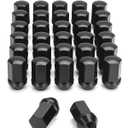32pcs 14x1.5 OEM Lug Nuts for Chevy Silverado GMC Sierra 2500 3500,14mmx1.5 Black One-Piece Wheel LugNuts 1.75" H 7/8" Hex Replacement 2012+ Ram 2500 3500, 8 Lug Stock Wheel GM Part No 611-236 9596070 (Length: 1.75"(45mm))