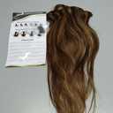 Clip in Hair Extensions Real Human Hair, Seamless Balayage Human hair Clip ins Extensions for Women Invisible Straight 8Pcs Double Weft Chocolate Brown Highlight Honey Blonde 16inch 90g