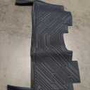 3W Floor Mats Fit for 2015-2024 2025 Ford F150 / F-150 Lightning SuperCrew Cab, TPE All Weather Heavy Duty Floor Liner Custom Fit Accessories Car Liners (with Original Folding Under-Seat Storage Box)