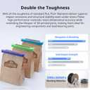 ANYCUBIC PLA Plus (PLA+), 3D Printer Filament 1.75mm Bundle, High Toughness, Dimensional Accuracy +/- 0.02mm, Print with Most FDM 3D Printers, 4 Pack 1KG Reusable Spool(2.2 lbs) Texture Grey