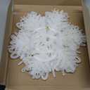 12 Pcs 15.8'' Large Snowflake Decorations  Giant Hanging Snowflakes, Plastic Snowflakes for Indoor & Outdoor Christmas Decor, Porch & Tree Decorations (White)