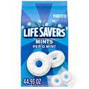 LIFE SAVERS Pep-O-Mint Peppermint Hard Candy Individually Wrapped, Party Size Bulk Hard Candy, 2.8 LB Bag (EXP 02/28/27)