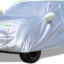 YINOK SUV Car Cover (160-174 inches) - Universal Fit, Waterproof, Dupont Oxford, All Weather, Hail Protector, Sun Protection, Door Zipper
