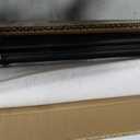 Double Curtain Rods Tracks for Windows, Heavy Duty Slilent Drapery Rod rails with Aluminum Alloy Brackets, Modern Drapery Pole with Finial for Living Room Bedroom Window