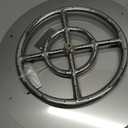Stanbroil Stainless Steel 18" Round Flat Fire Pit Burner Pan w/12 Fire Ring Installed, BTU 92,000 Max