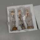 3 Pcs Gingerbread Nutcracker Figures Christmas Resin Nutcracker Figurines Holding Christmas Cookies, Gingerbread Men and Candy, Soldier Xmas Centerpieces Decor for Winter Table Party Favors