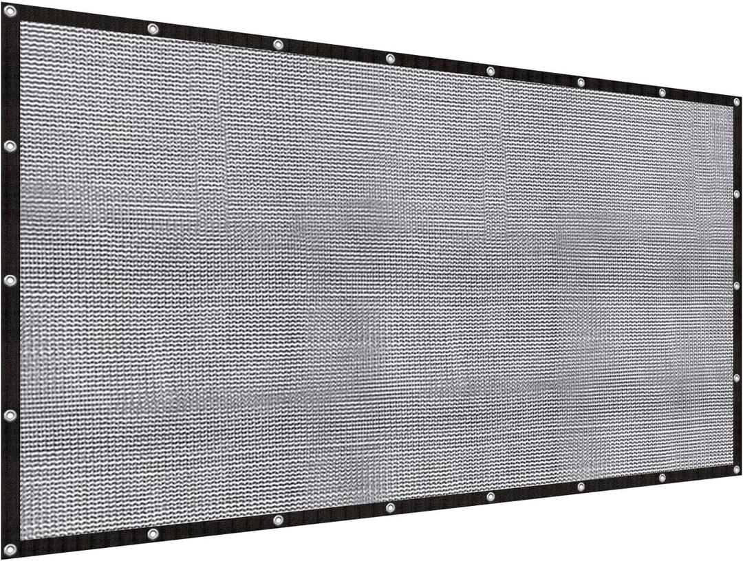 LOVE STORY 6x12FT Shade Cloth for Plant Heavy Duty Knitted Mesh Tarp with Grommets Screen Mesh Netting for Garden Patio Porch Pools Greenhouse Dump Truck