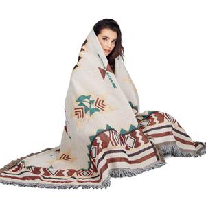 MACEVIA Native American Aztec Blanket for Couch, Rustic Southwest Blankets Decorations for Home, Country Boho Throw Blanket for Couch, Sofa, Bed, Western Bedroom Decor Tribal Decor (Aztec 03 50"70")